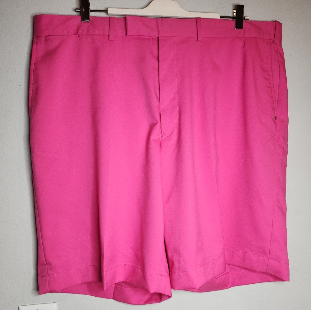 Ralph Lauren RLX Pink 10" Golf Shorts Flat Front Performance Mens Size 40